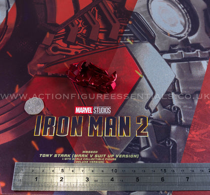 Hot Toys Iron Man 2 Right Leg Armor Suit Up Set Deluxe Version MMS600 1/6 Scale Parts Marvel