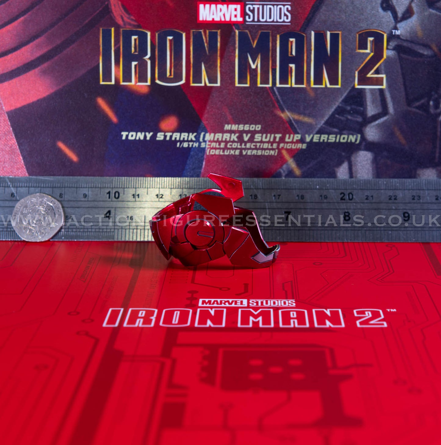 Hot Toys Iron Man 2 Partial Transforming Helmet Suit Up Set Deluxe Version MMS600 1/6 Scale Parts Marvel