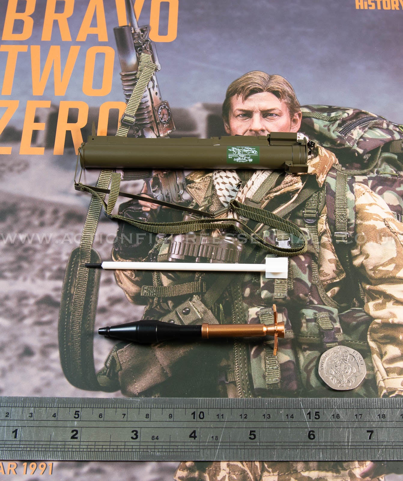 Bravo Two Zero SAS - M72 LAW Light Anti-Tank Weapon Rocket Launcher  - 1/6 - Sean Bean British Army Special Air Service Gulf War 1991 - DAMTOYS - DAM 78098 - Loose Parts