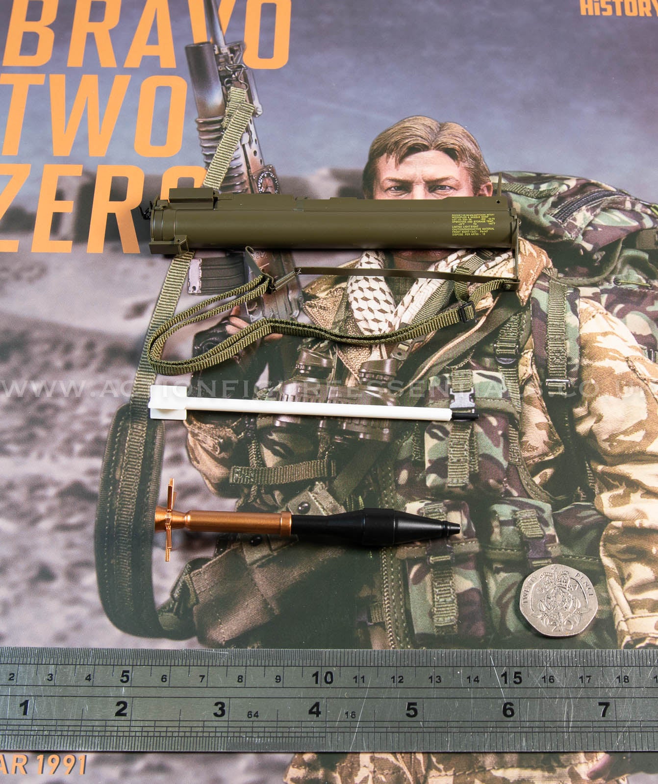 Bravo Two Zero SAS - M72 LAW Light Anti-Tank Weapon Rocket Launcher  - 1/6 - Sean Bean British Army Special Air Service Gulf War 1991 - DAMTOYS - DAM 78098 - Loose Parts