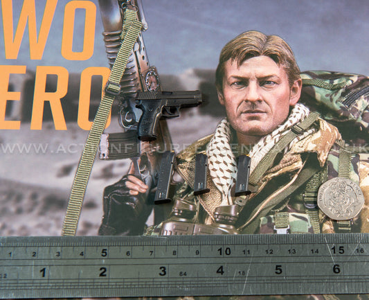 Bravo Two Zero SAS - P226 Pistol w Magazines - 1/6 - Sean Bean British Army Special Air Service Gulf War 1991 - DAMTOYS - DAM 78098 - Loose Parts