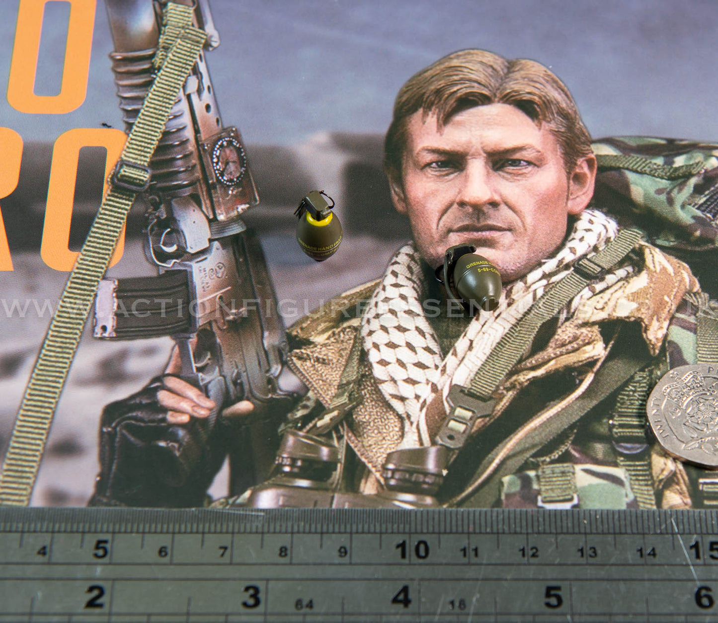 Bravo Two Zero SAS - M26 Grenade x2 - 1/6 - Sean Bean British Army Special Air Service Gulf War 1991 - DAMTOYS - DAM 78098 - Loose Parts
