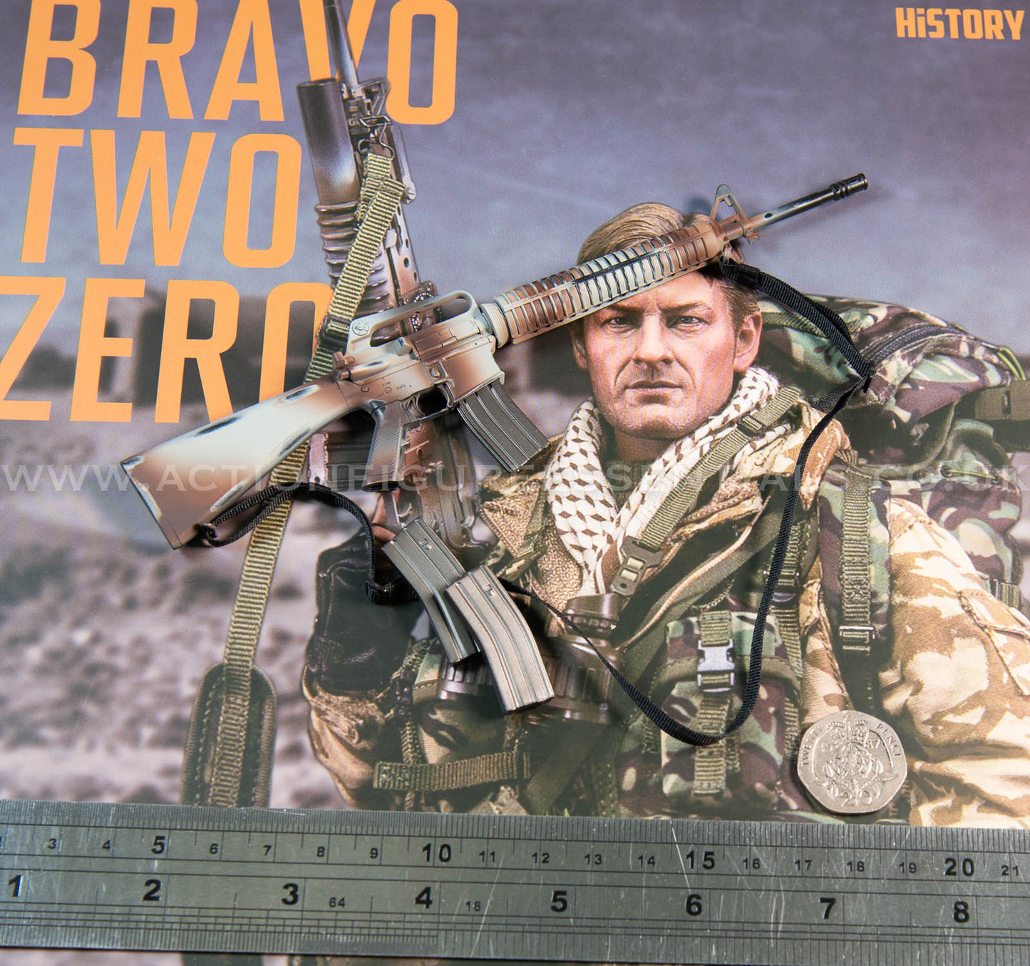 Bravo Two Zero SAS - C7 Assault Rifle - 1/6 - Sean Bean British Army Special Air Service Gulf War 1991 - DAMTOYS - DAM 78098 - Loose Parts
