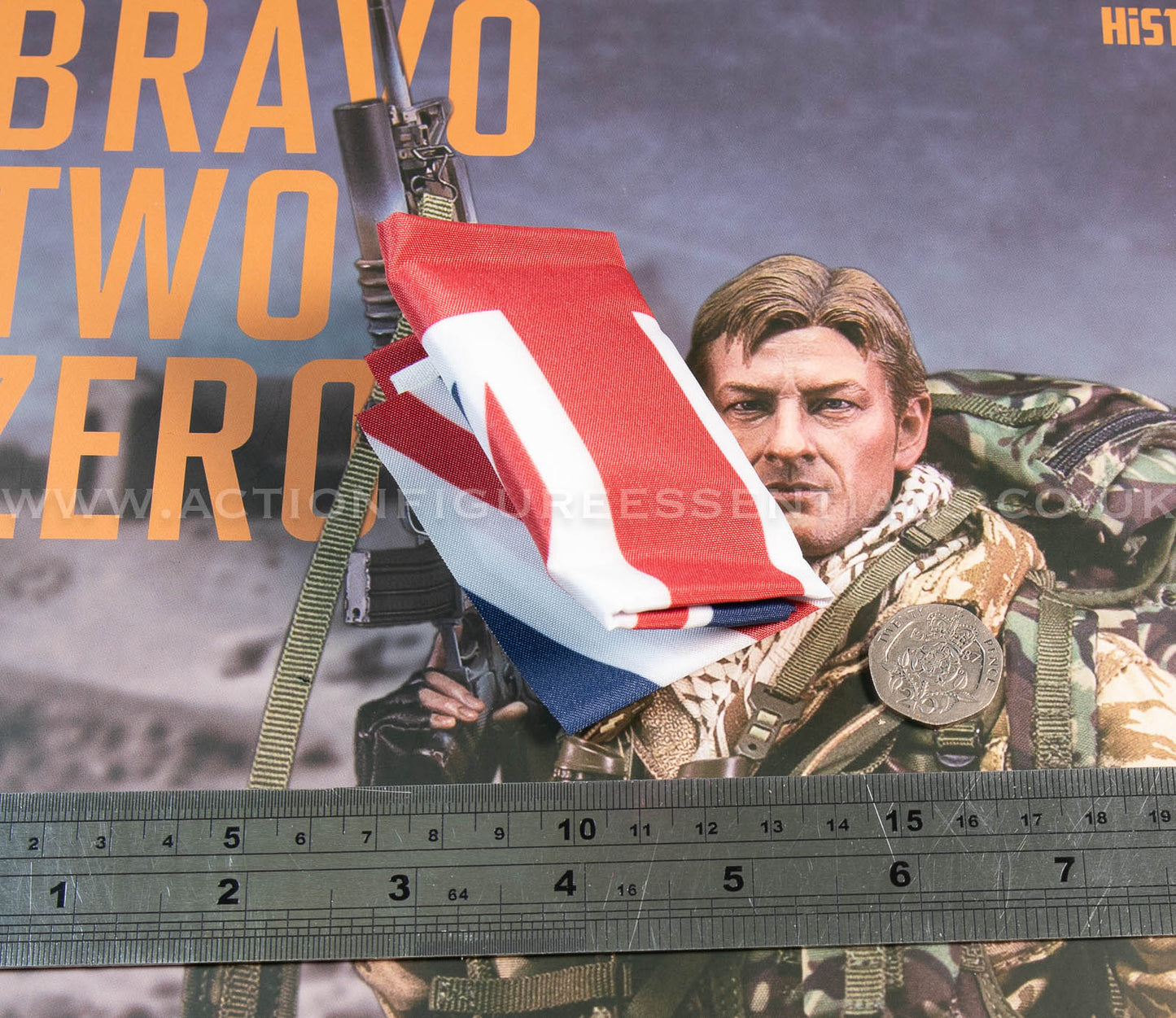 Bravo Two Zero SAS - British Flag - 1/6 - Sean Bean British Army Special Air Service Gulf War 1991 - DAMTOYS - DAM 78098 - Loose Parts