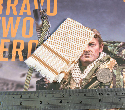Bravo Two Zero SAS - Desert Army Keffiyeh Shemagh Scarf - 1/6 - Sean Bean British Army Special Air Service Gulf War 1991 - DAMTOYS - DAM 78098 - Loose Parts