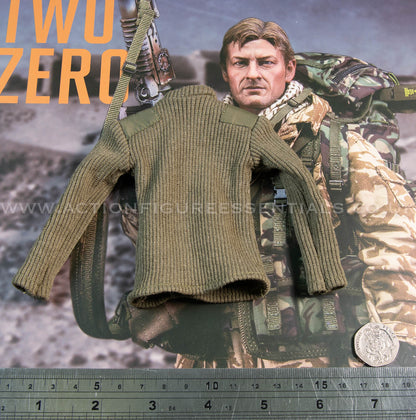 Bravo Two Zero SAS - Green Army Sweater - 1/6 - Sean Bean British Army Special Air Service Gulf War 1991 - DAMTOYS - DAM 78098 - Loose Parts