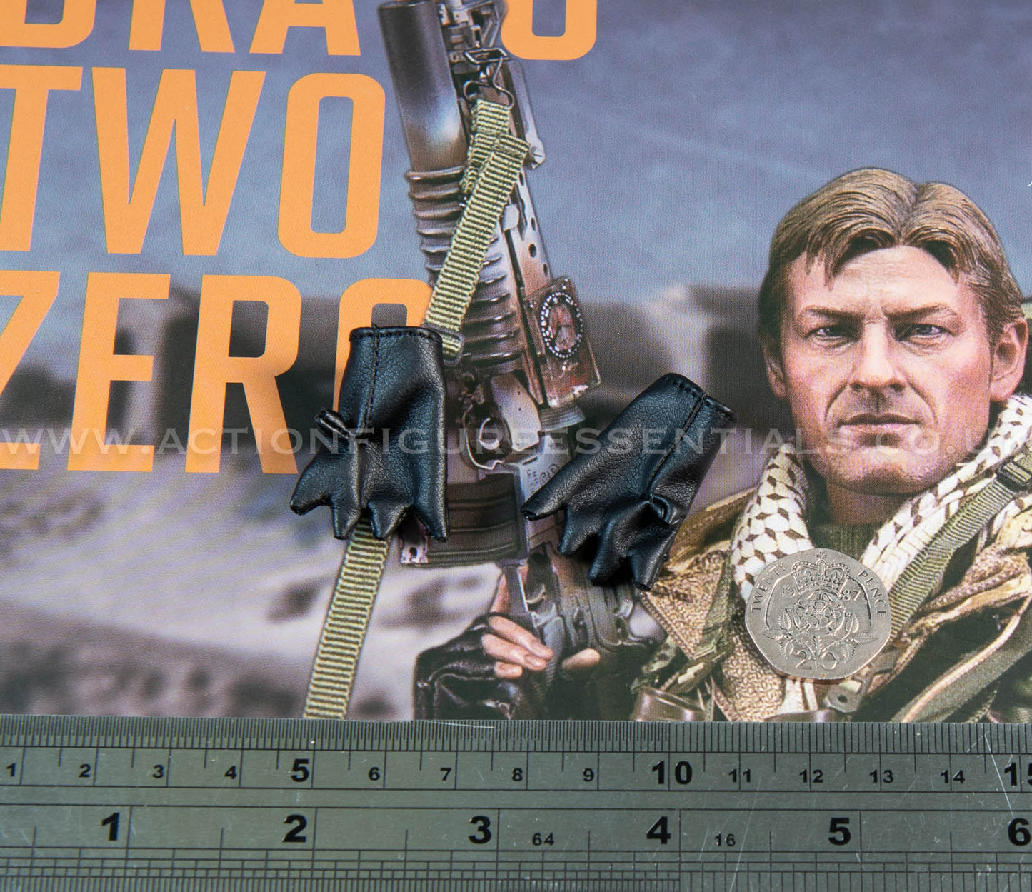 Bravo Two Zero SAS - D3A Gloves - 1/6 - Sean Bean British Army Special Air Service Gulf War 1991 - DAMTOYS - DAM 78098 - Loose Parts