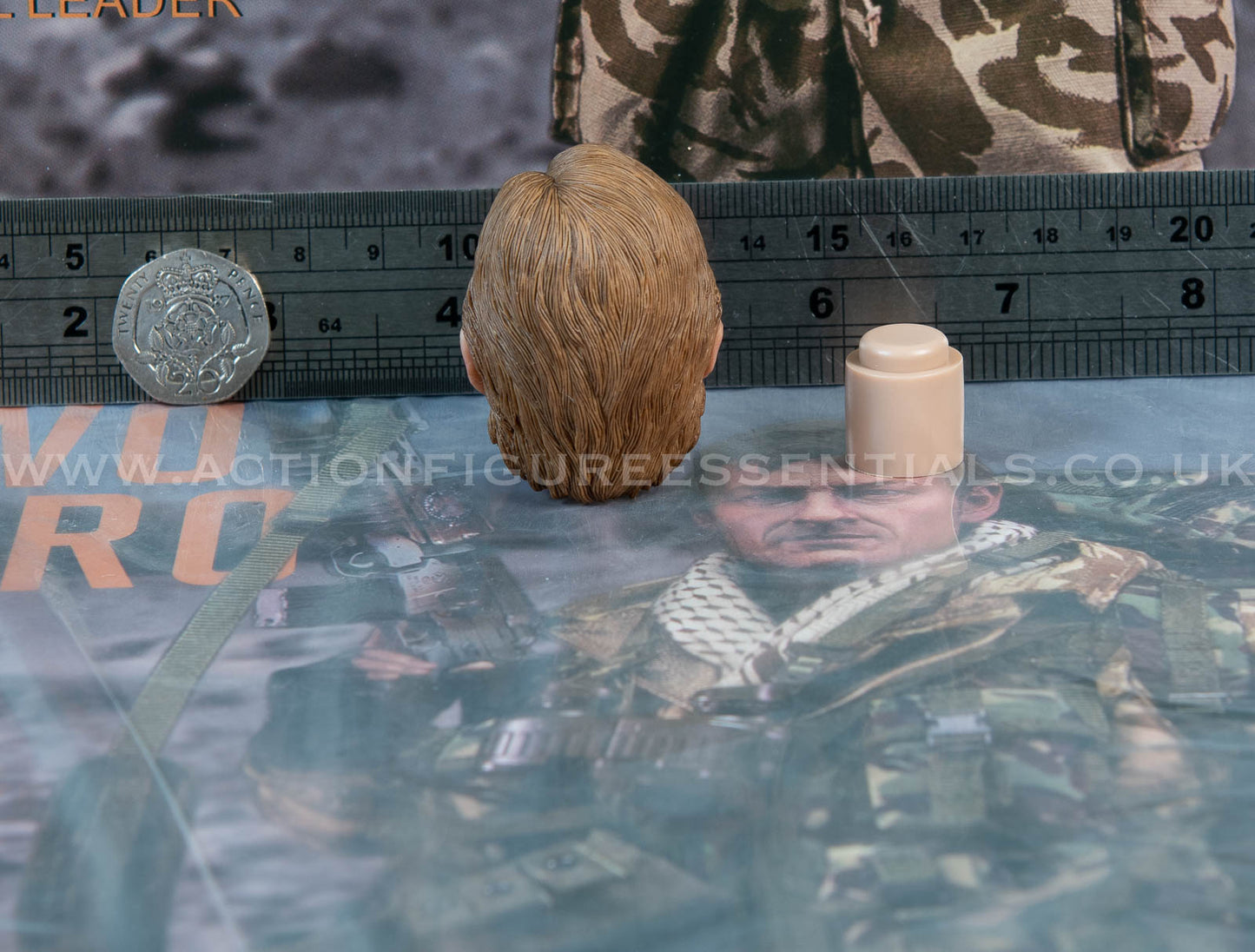 Bravo Two Zero SAS - Head Sculpt - 1/6 - Sean Bean British Army Special Air Service Gulf War 1991 - DAMTOYS - DAM 78098 - Loose Parts