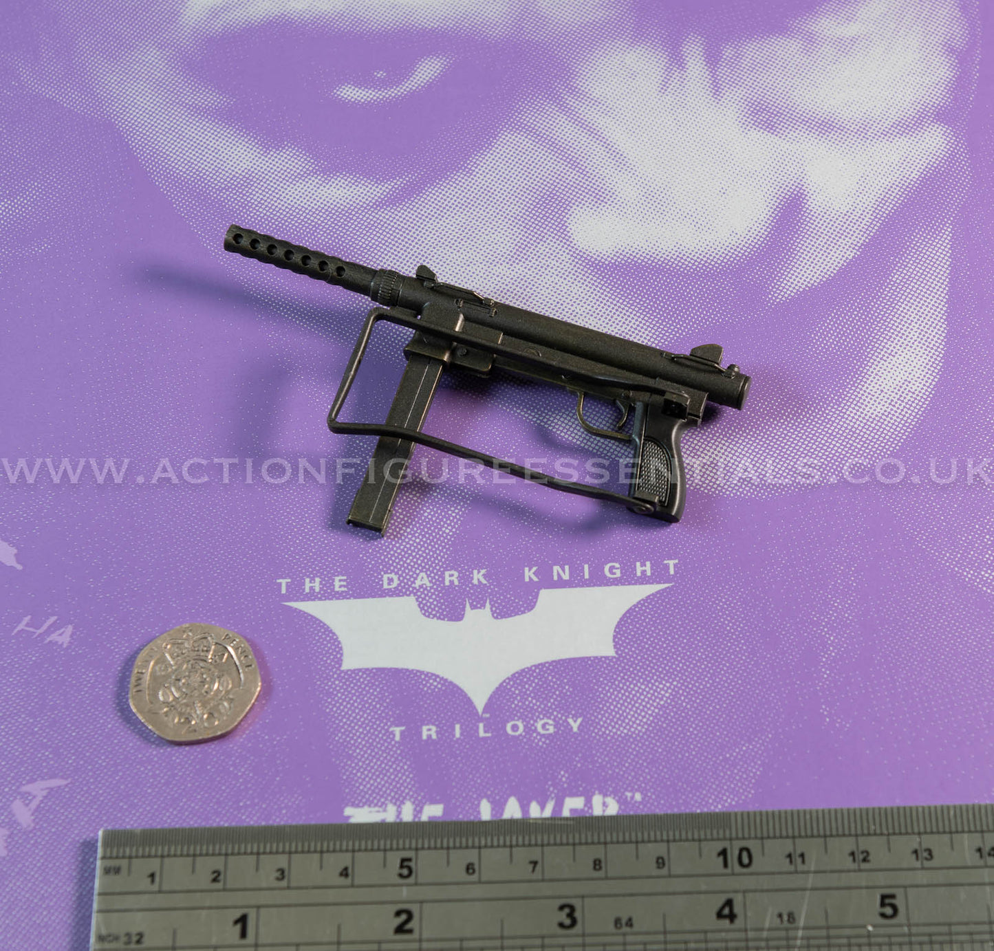 Hot Toys - The Joker - Smith & Wesson M76 Sub-Machine Gun - Heath Ledger - Dark Knight Trilogy - DX32 1:6 Loose Parts