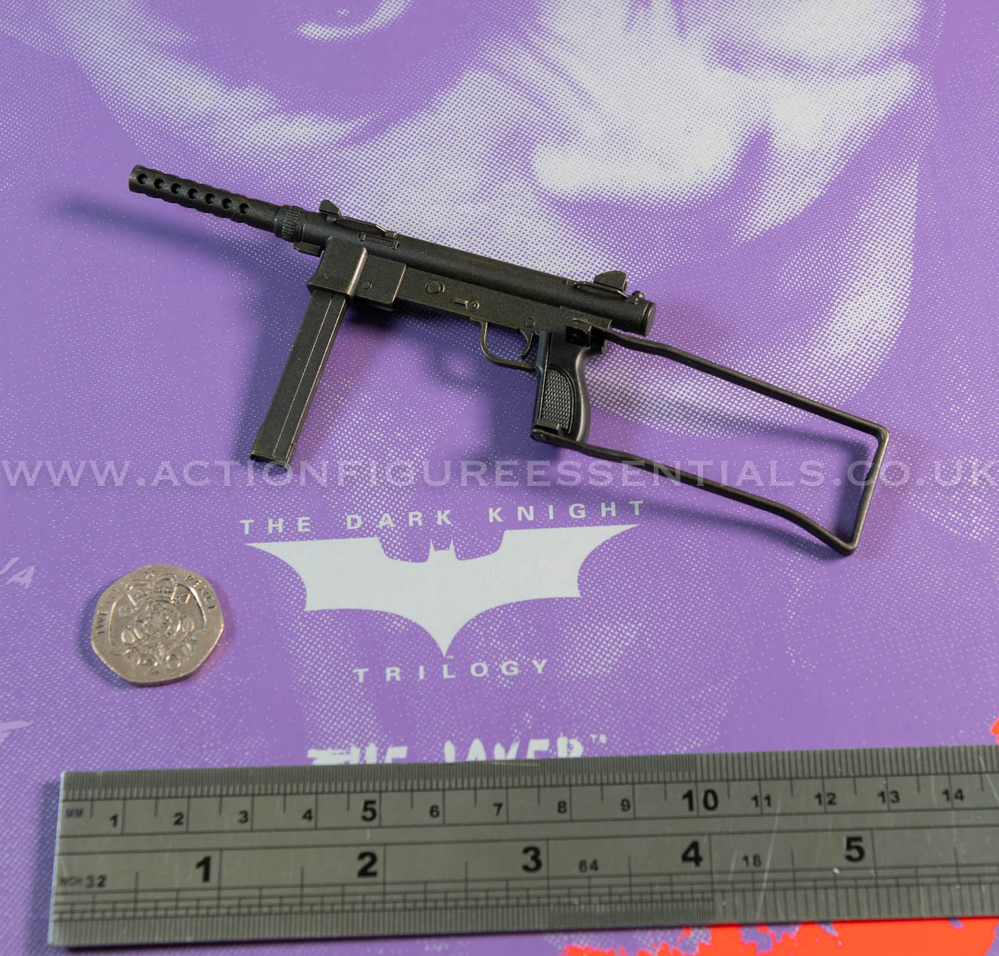 Hot Toys - The Joker - Smith & Wesson M76 Sub-Machine Gun - Heath Ledger - Dark Knight Trilogy - DX32 1:6 Loose Parts