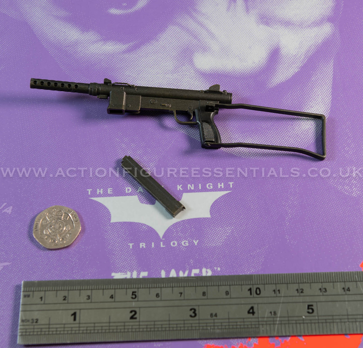 Hot Toys - The Joker - Smith & Wesson M76 Sub-Machine Gun - Heath Ledger - Dark Knight Trilogy - DX32 1:6 Loose Parts