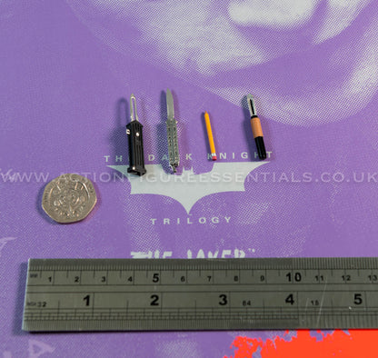 Hot Toys - The Joker - Knife Pencil Set - Heath Ledger - Dark Knight Trilogy - DX32 1:6 Loose Parts