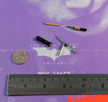 Hot Toys - The Joker - Knife Pencil Set - Heath Ledger - Dark Knight Trilogy - DX32 1:6 Loose Parts