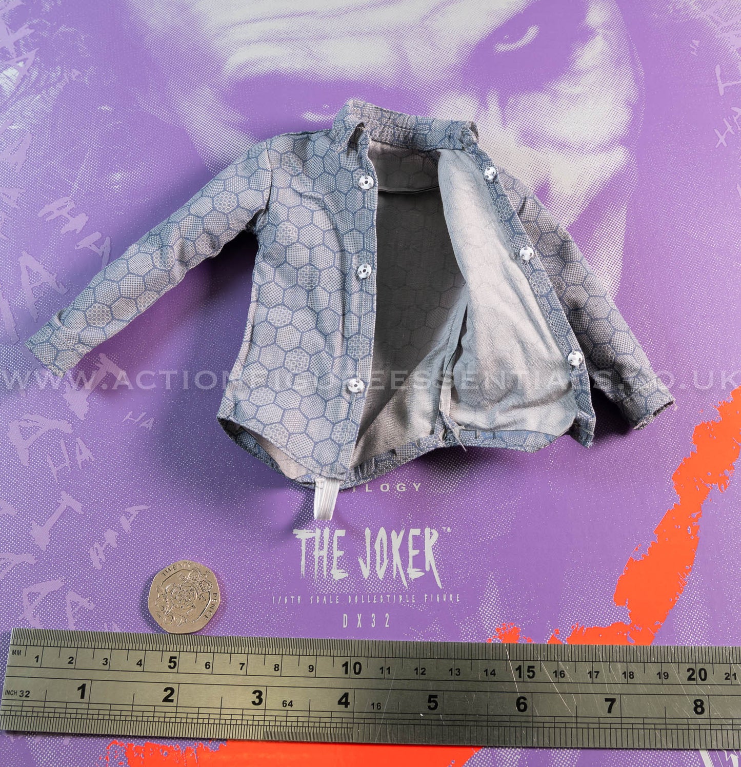 Hot Toys - The Joker - Shirt Tie Set - Heath Ledger - Dark Knight Trilogy - DX32 - 1:6 Loose Parts