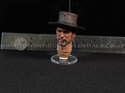 Redman Toys - The Good - Head Sculpt w Cigar - Cowboy Western 1:6 Loose Parts