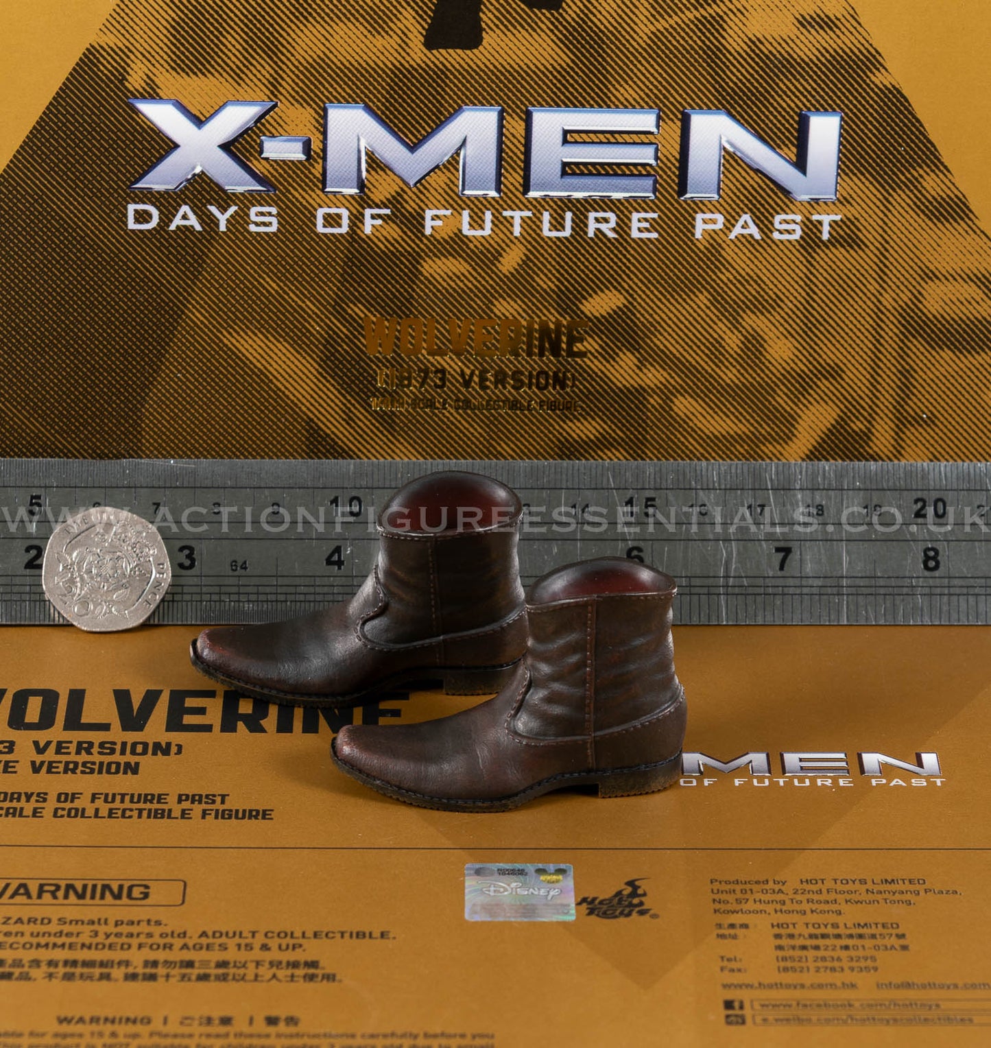 Hot Toys - Wolverine - Shoes / Boots - Hugh Jackman - 1973 - MMS660 Deluxe 1:6 Loose Parts