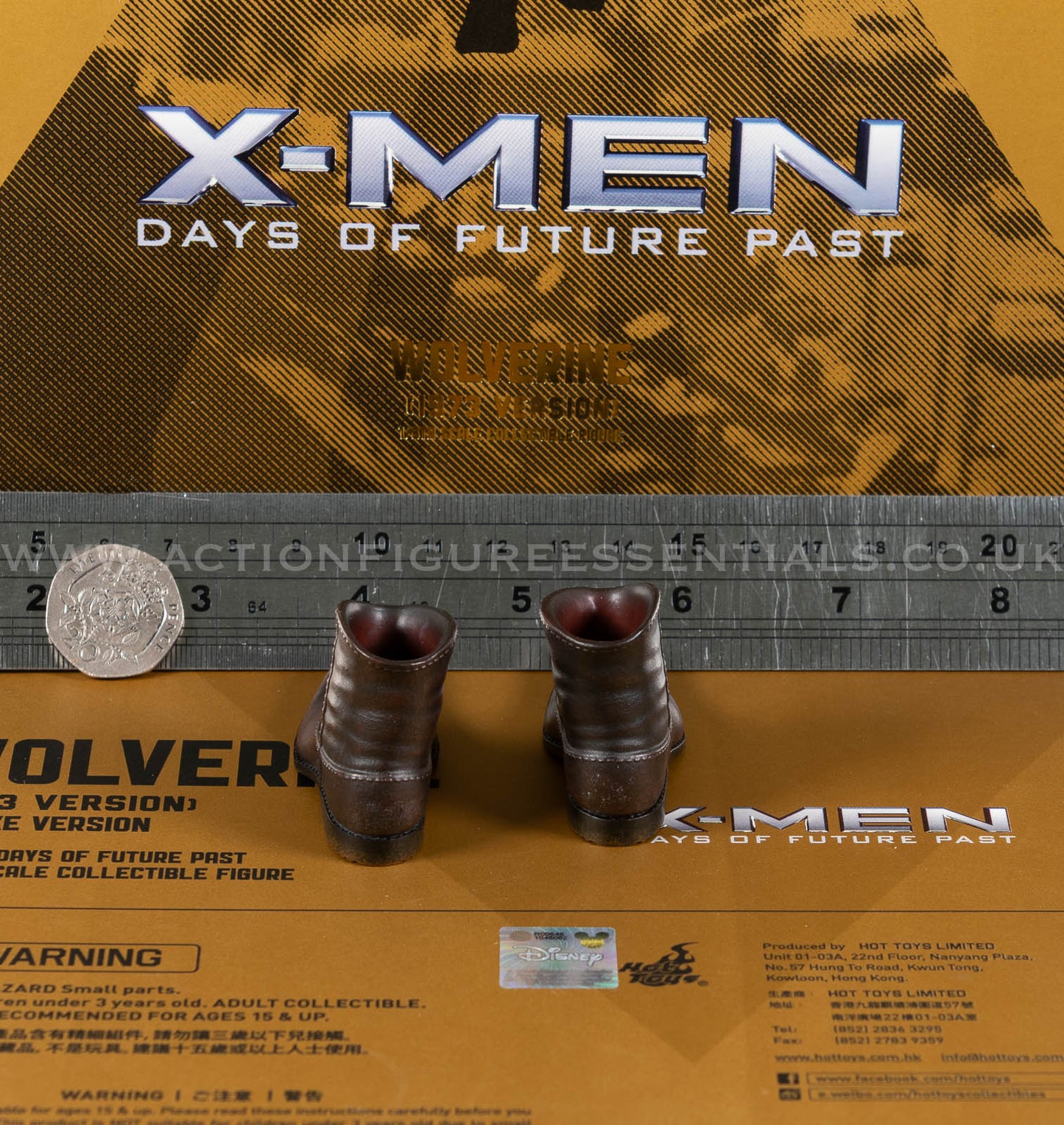 Hot Toys - Wolverine - Shoes / Boots - Hugh Jackman - 1973 - MMS660 Deluxe 1:6 Loose Parts