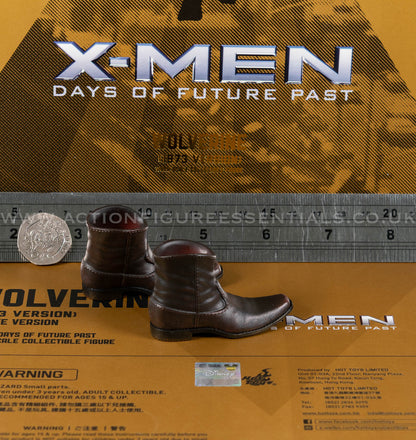 Hot Toys - Wolverine - Shoes / Boots - Hugh Jackman - 1973 - MMS660 Deluxe 1:6 Loose Parts