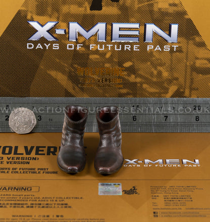 Hot Toys - Wolverine - Shoes / Boots - Hugh Jackman - 1973 - MMS660 Deluxe 1:6 Loose Parts