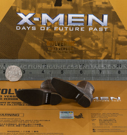 Hot Toys - Wolverine - Shoes / Boots - Hugh Jackman - 1973 - MMS660 Deluxe 1:6 Loose Parts