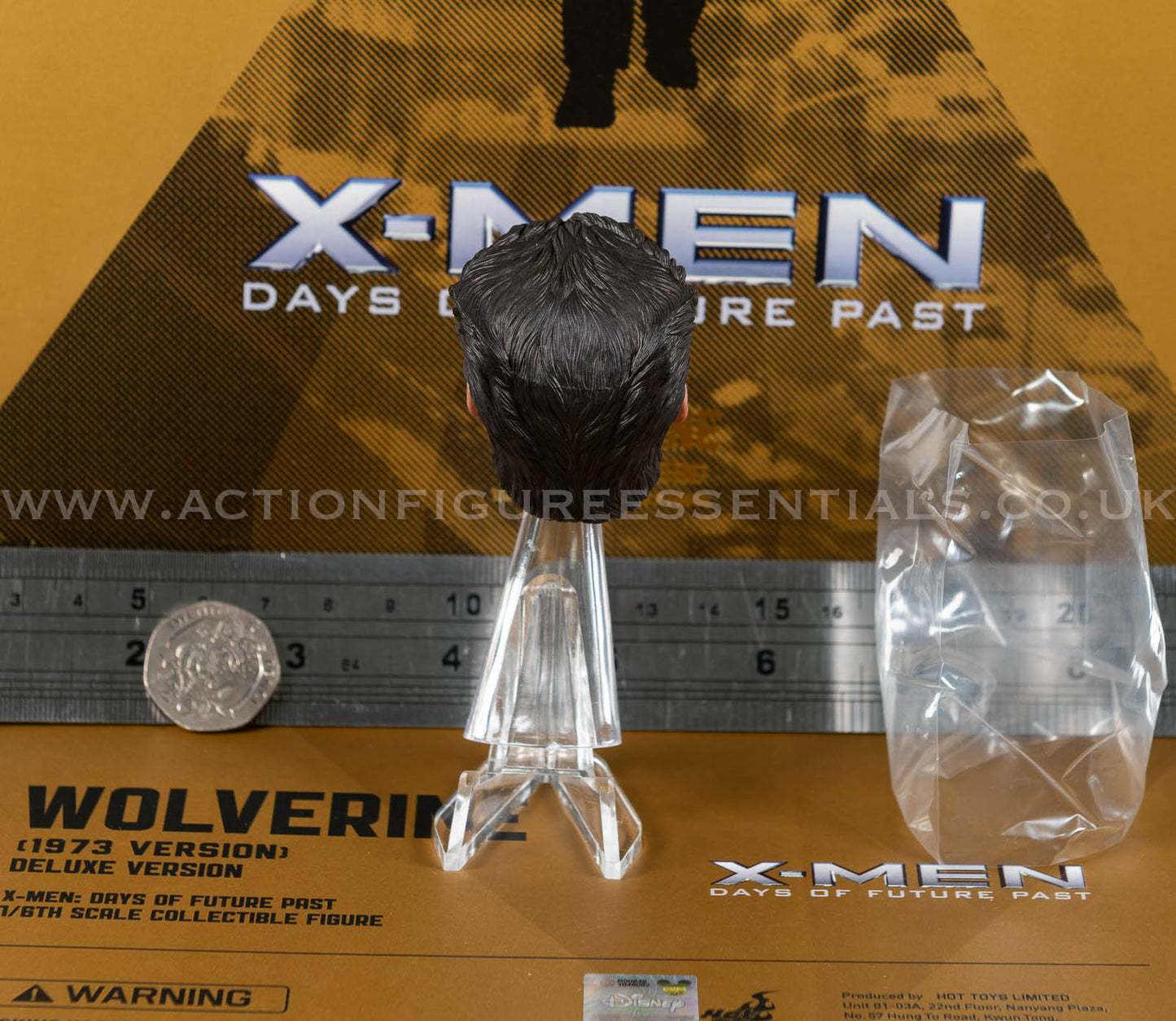 Hot Toys - Wolverine - Head Sculpt - Hugh Jackman - 1973 - MMS660 Deluxe 1:6 Loose Parts