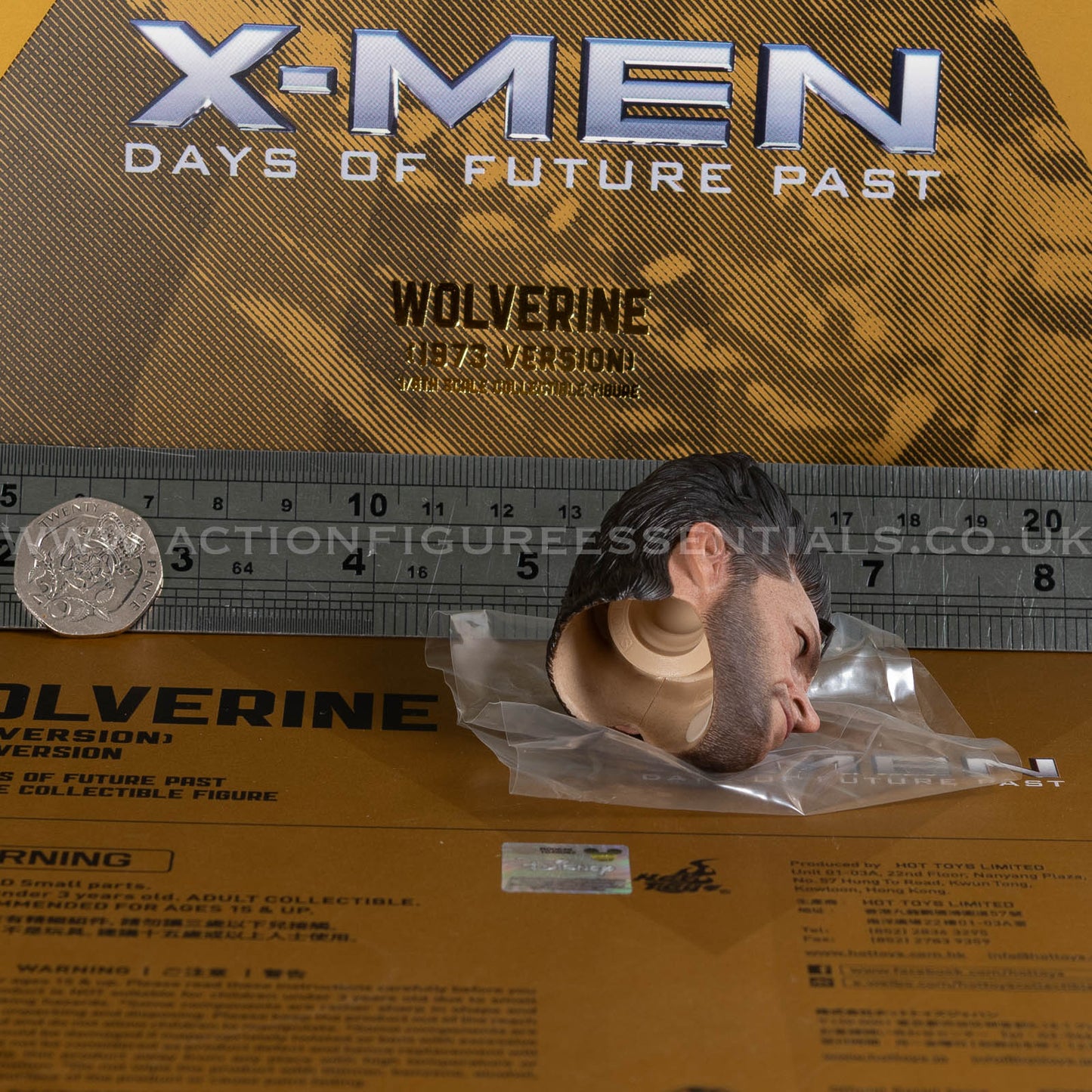 Hot Toys - Wolverine - Head Sculpt - Hugh Jackman - 1973 - MMS660 Deluxe 1:6 Loose Parts