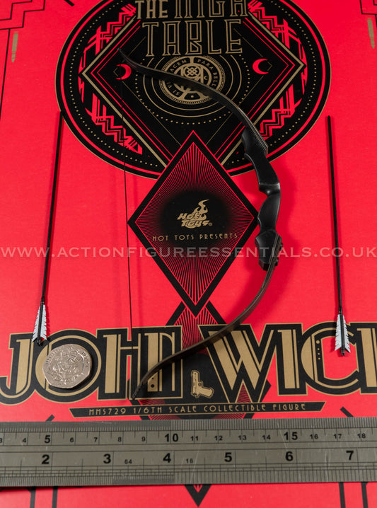 Hot Toys - John Wick - Black Recurve Bow & Arrow Set - Keanu Reeves - MMS729 1:6 Loose Parts