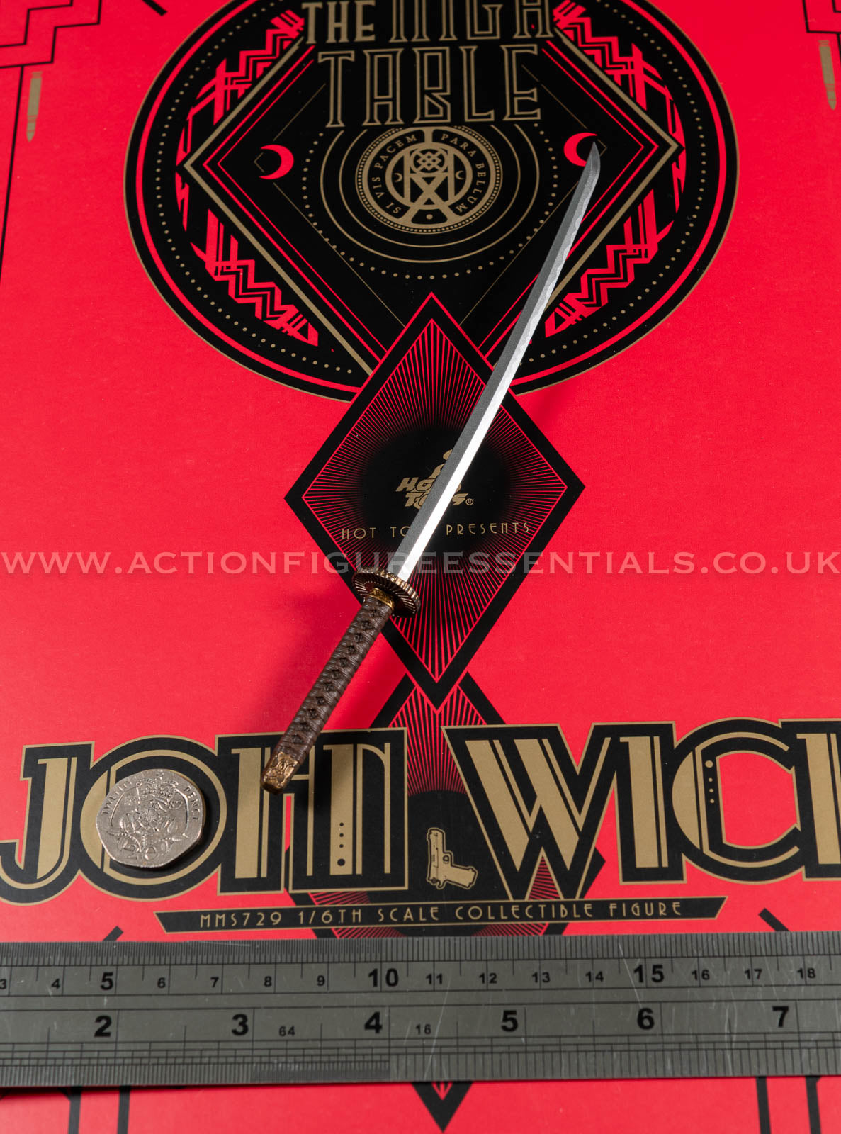 Hot Toys - John Wick - Katana - Keanu Reeves - MMS729 1:6 Loose Parts