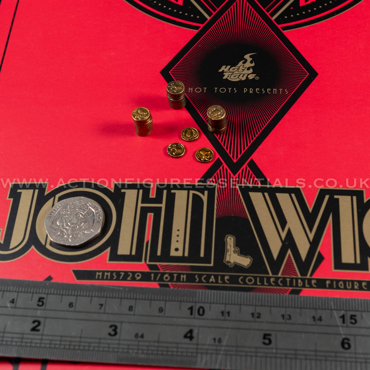 Hot Toys - John Wick - Gold Coins - Keanu Reeves - MMS729 1:6 Loose Parts
