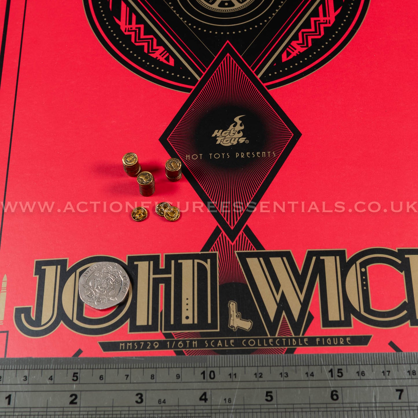 Hot Toys - John Wick - Gold Coins - Keanu Reeves - MMS729 1:6 Loose Parts