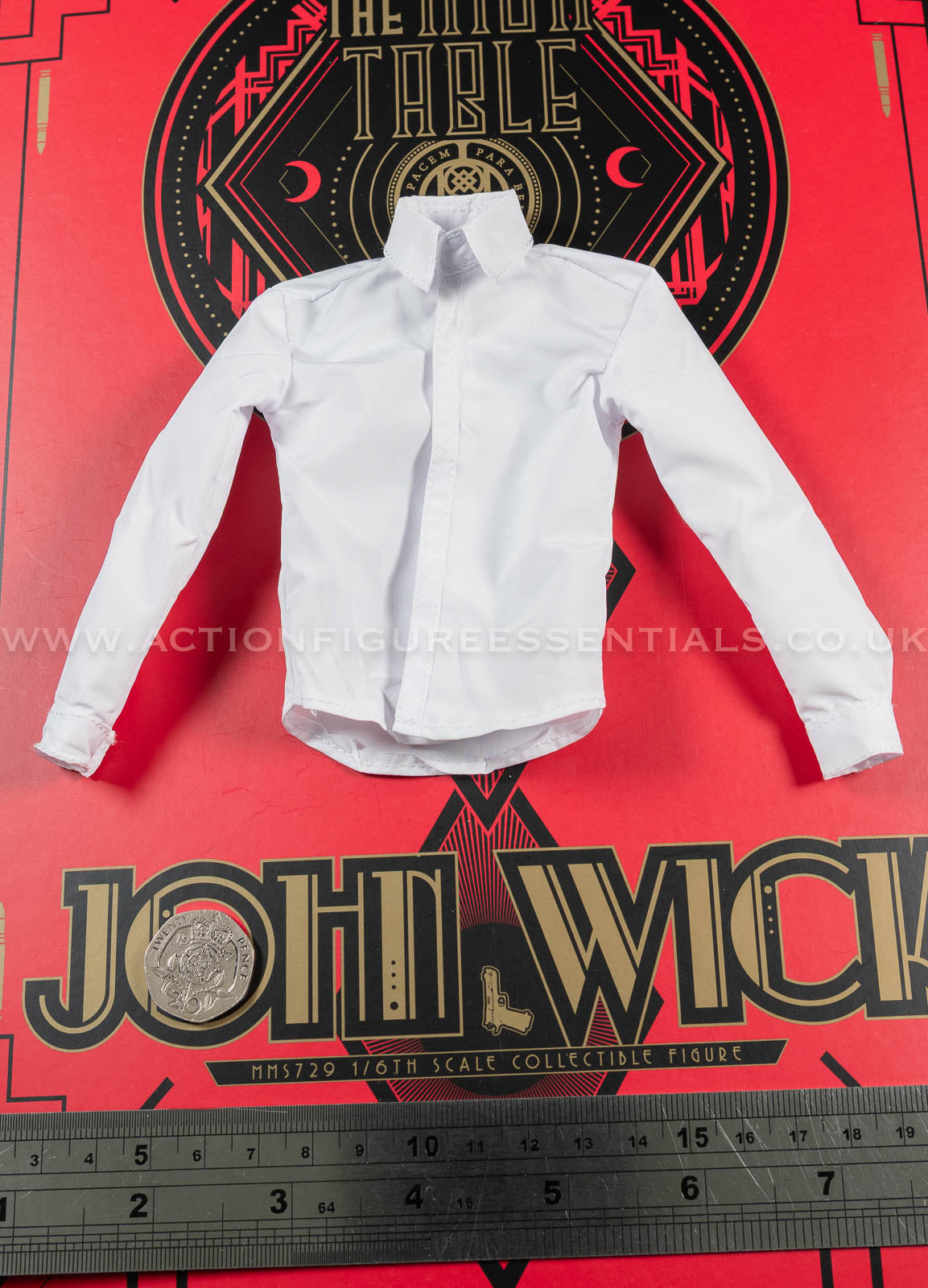 Hot Toys - John Wick - White Shirt Black Tie - Keanu Reeves - MMS729 1:6 Loose Parts