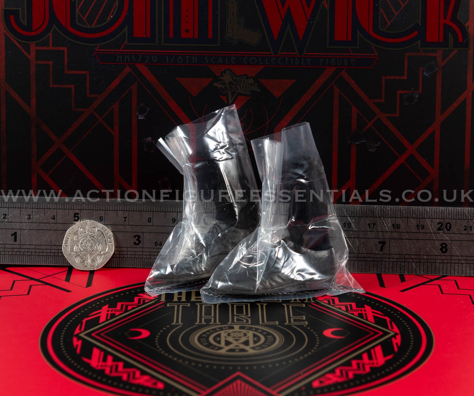 Hot Toys - John Wick - Shoes Socks Foot Pegs - Keanu Reeves - MMS729 1 ...
