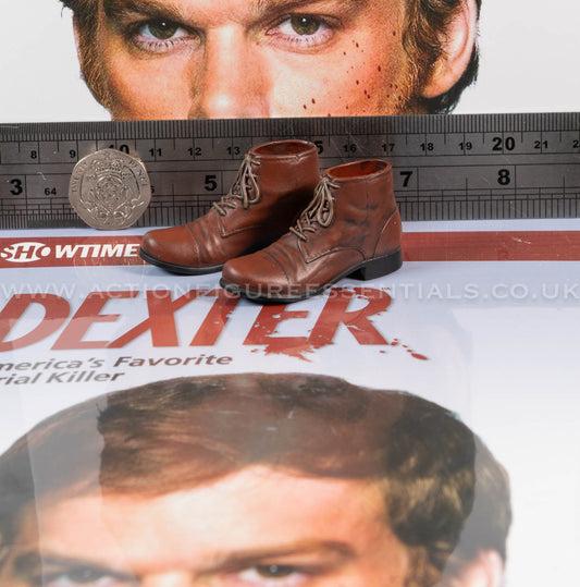 Dexter - Dexter Morgan - Brown Kill Boots - Dark Passenger - FlashBack Figures 1:6 Scale Loose Parts
