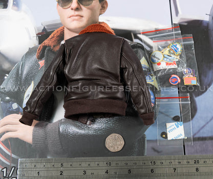 Top Gun - Leather G-1 Flight Jacket - Maverick -  MA80181 US Navy Naval Aviator Lieutenant Pete - DID - 1:6 Loose Parts