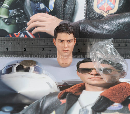Top Gun - Head Sculpt - Maverick -  MA80181 US Navy Naval Aviator Lieutenant Pete - DID - 1:6 Loose Parts