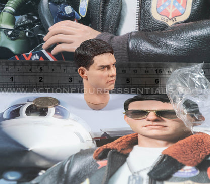 Top Gun - Head Sculpt - Maverick -  MA80181 US Navy Naval Aviator Lieutenant Pete - DID - 1:6 Loose Parts