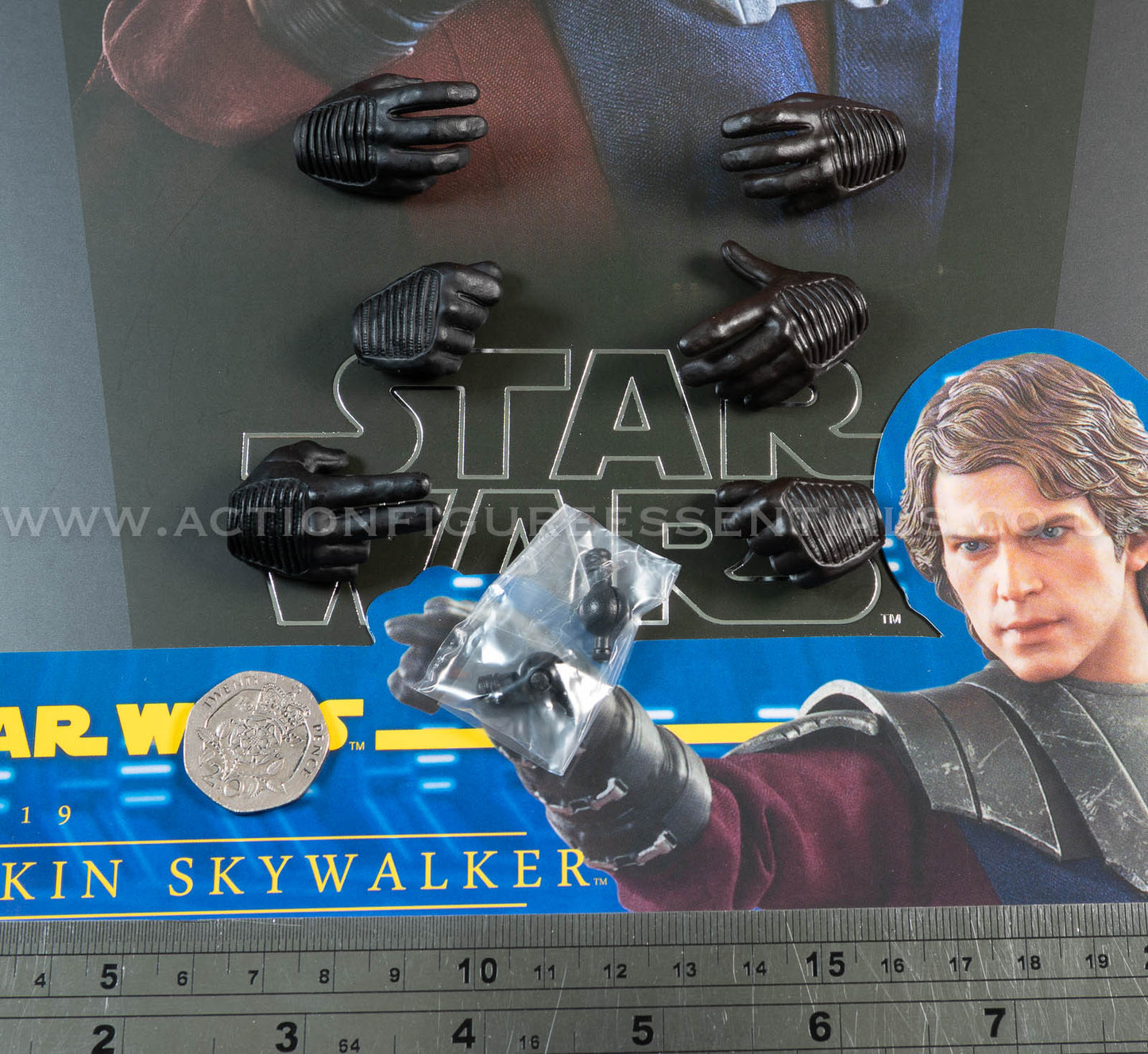Hot Toys - Anakin Skywalker - Hand Wrist Peg Set - Star Wars - TMS019 Special Edition - 1:6 Loose Parts