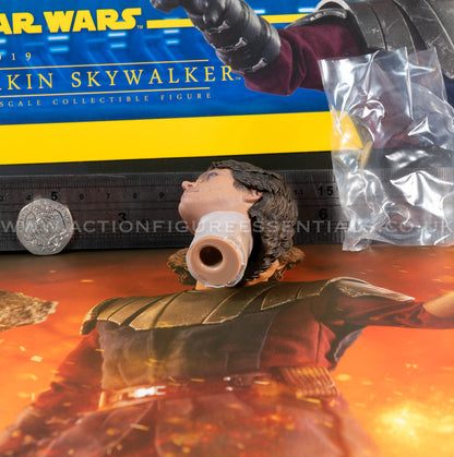 Hot Toys - Anakin Skywalker - Head Sculpt - Star Wars - TMS019 Special Edition - 1:6 Loose Parts