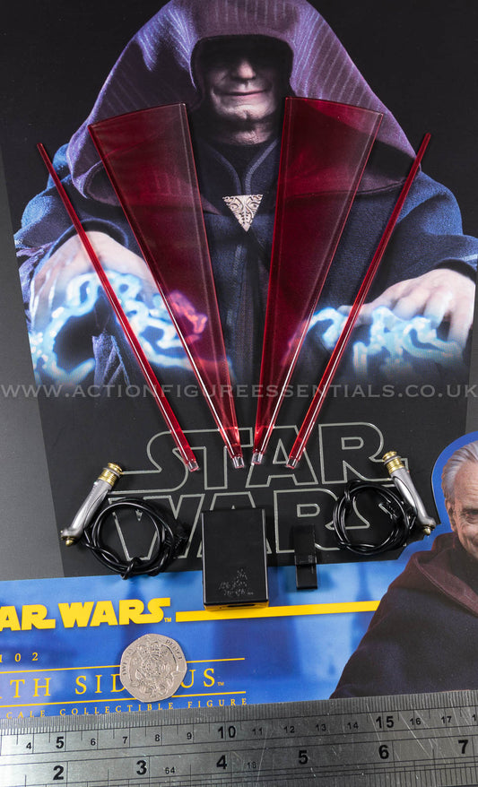 Hot Toys LED USBC Lightsaber Set Emperor Palpatine - Star Wars - Darth Sidious TMS102 - 1:6 Loose Parts
