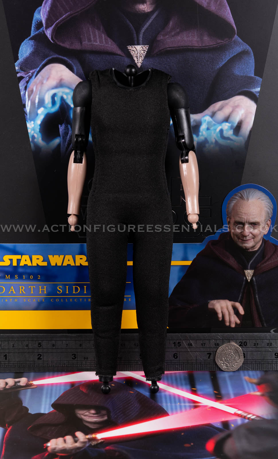 Hot Toys Emperor Palpatine Body - Star Wars - Darth Sidious TMS102 - 1:6 Loose Parts