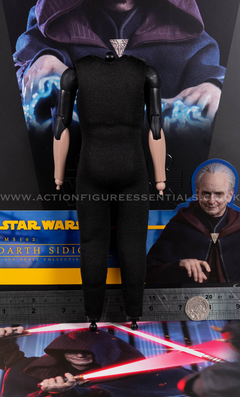 Hot Toys Emperor Palpatine Body - Star Wars - Darth Sidious TMS102 - 1:6 Loose Parts