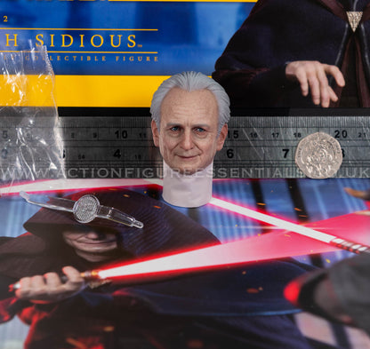 Hot Toys Emperor Palpatine Head Sculpt - Star Wars - Darth Sidious TMS102 - 1:6 Loose Parts