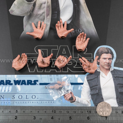 Hot Toys - Han Solo Hands Wrist Pegs - Star Wars - MMS740 - Return of The Jedi 1:6 Loose Parts