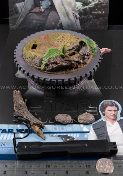 Hot Toys - Han Solo Diorama Display Base Stand - Star Wars - MMS740 - Return of The Jedi 1:6 Loose Parts