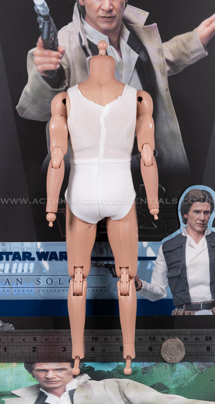 Hot Toys - Han Solo Body Nude - Star Wars - MMS740 - Return of The Jedi 1:6 Loose Parts