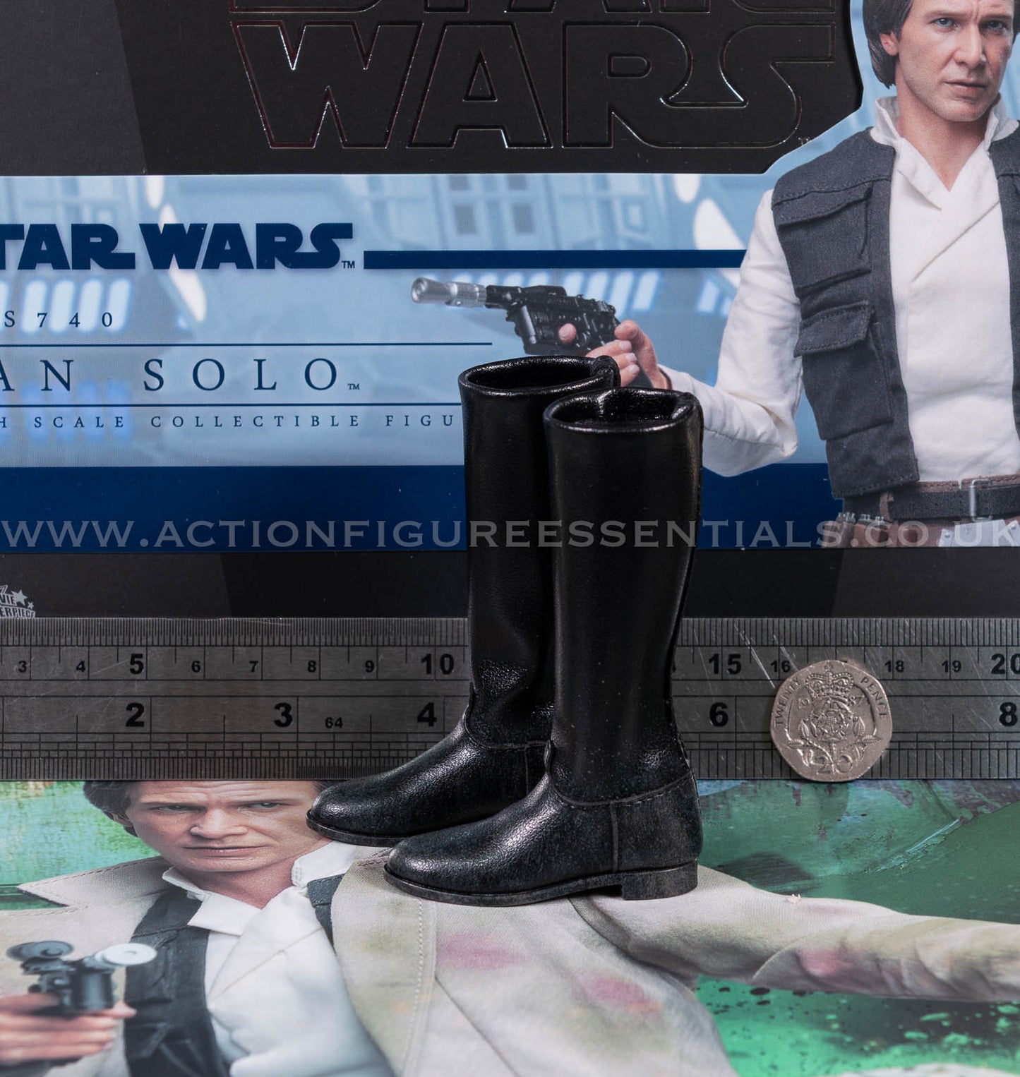 Hot Toys - Han Solo Tall Boots - Star Wars - MMS740 - Return of The Jedi 1:6 Loose Parts