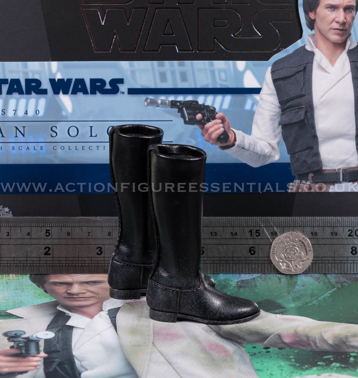 Hot Toys - Han Solo Tall Boots - Star Wars - MMS740 - Return of The Jedi 1:6 Loose Parts