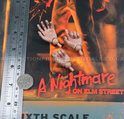 Sideshow - Freddy Krueger Burnt Hands - A Nightmare On Elm Street 1:6 Loose Parts