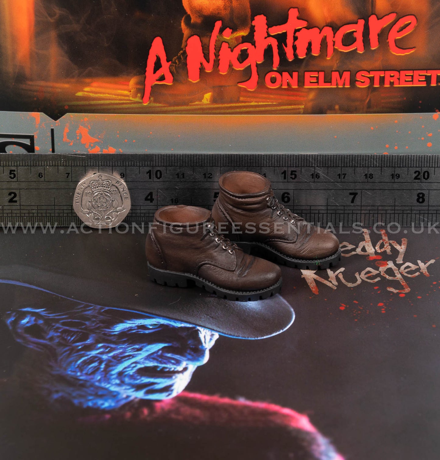 Sideshow - Freddy Krueger Brown Boots - A Nightmare On Elm Street 1:6 Loose Parts