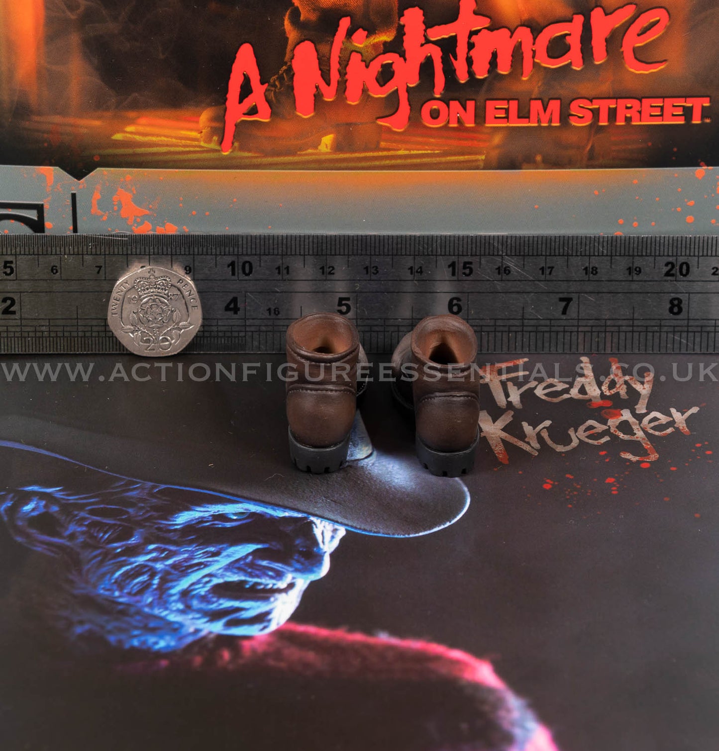 Sideshow - Freddy Krueger Brown Boots - A Nightmare On Elm Street 1:6 Loose Parts
